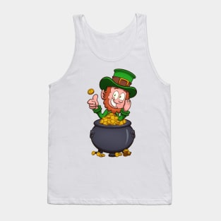 Leprechaun With Pot Of Gold Tank Top